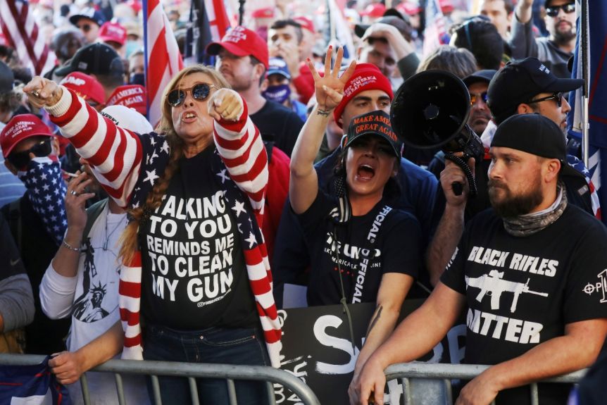 Supporters at Trump rally